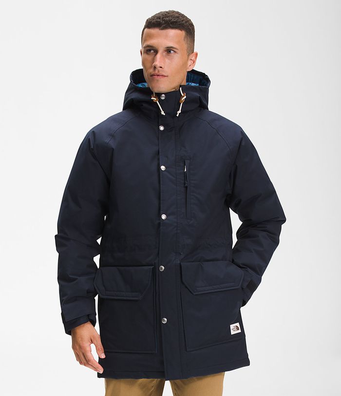 The North Face Winterjas Heren Ski Parka UAFR01289 - Blauw/Donkerblauw